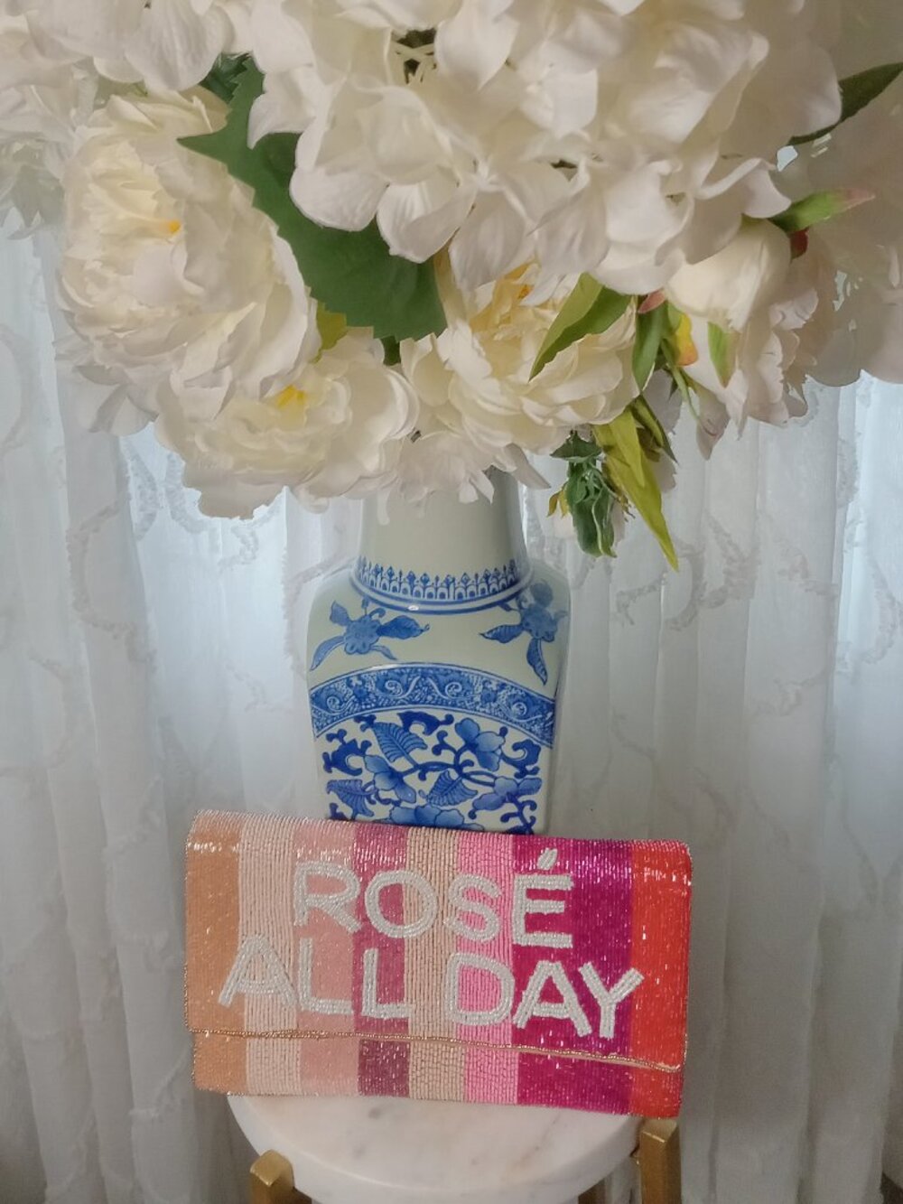 Beaded Rose' All Day Festive Clutch